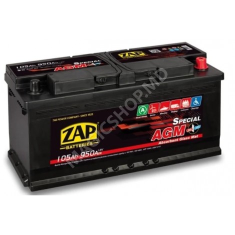 Аккумулятор ZAP 105 Ah AGM- NEW